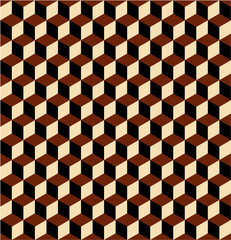 Seamless pattern.Background design covered by a lots of cubes.