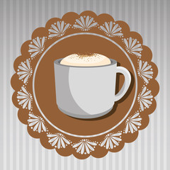 cup of coffee isolated icon design, vector illustration  graphic 