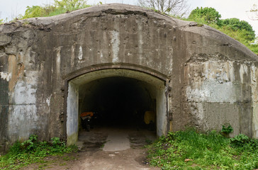 Entrance in Ruins of fort Tarakanovskiy