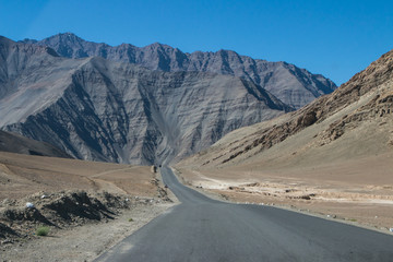 High altitude road in mountains
