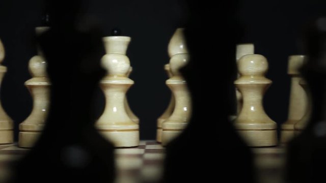 checkmate in game of chess in dark room