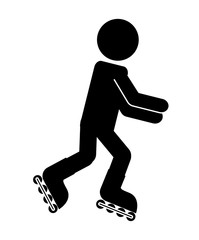 skate sport isolated icon design