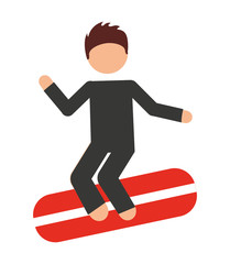 Fototapeta premium surfing isolated icon design