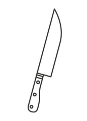 butcher knife isolated icon design