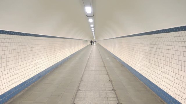 st.anna pedestrian tunnel antwerp belgium