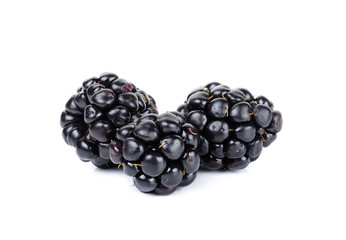 blackberry isolated on the white background