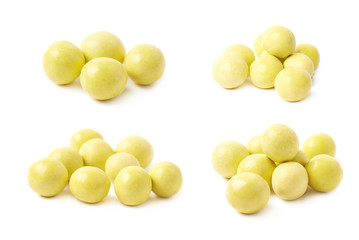 Pile of sugar coated balls 