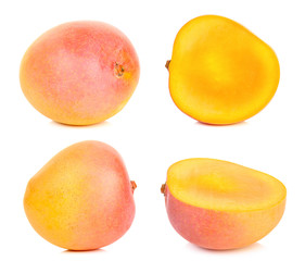 Ripe mango isolated on white