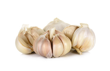 Garlic isolated on the white background