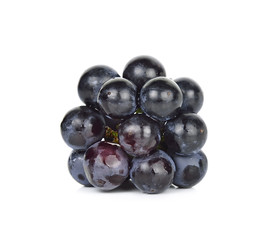 Black grape isolated on the white background