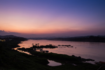 Fototapeta premium mekong river, thailand and laos