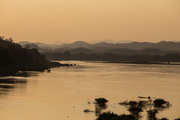 mekong river, thailand and laos