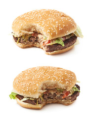 Fresh hamburger isolated