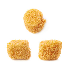 Breaded crab ball isolated