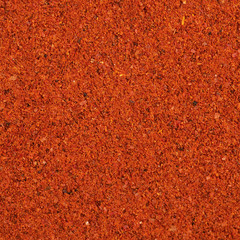 Surface covered with paprika powder