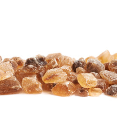 Line of brown rock sugar