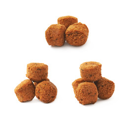 Cheese snack ball isolated