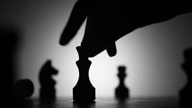 checkmate in game of chess in dark room