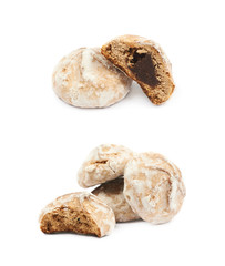 Russian gingerbread cookie isolated