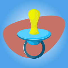 Illustration of baby pacifier