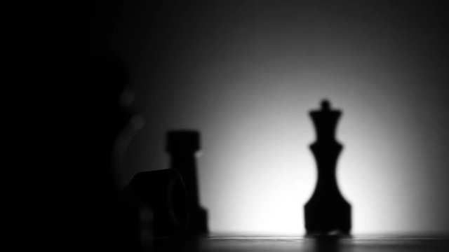 checkmate in game of chess in dark room