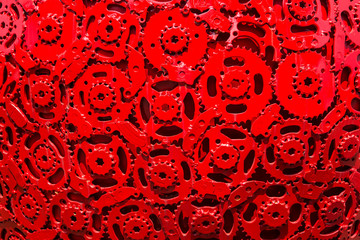 Texture red gear background