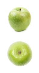 Green granny Smith apple isolated
