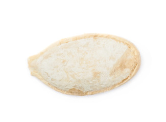 Pumpkin seed close-up isolated