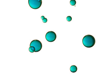 Blue air bubbles