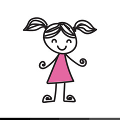 kid cartoon doodle hand drawing Illustration design