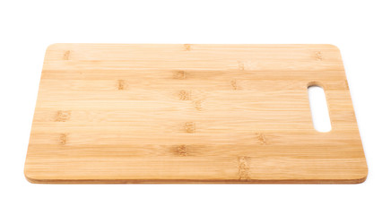 Wooden cutting board isolated