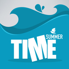 sea wave, vector summer background