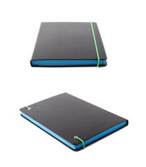 Black note book isolated