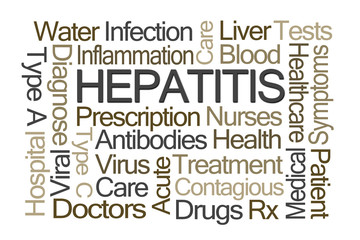 Fototapeta premium Hepatitis Word Cloud