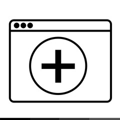 Fototapeta premium Web Browser Icon illustration design