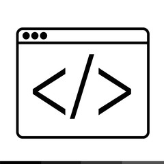 Web Browser Icon illustration design