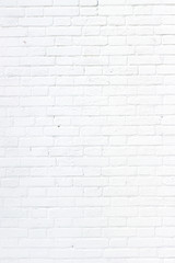 Wall of white bricks