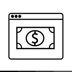 Web Browser Icon illustration design