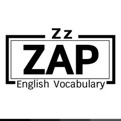 ZAP english word vocabulary illustration design