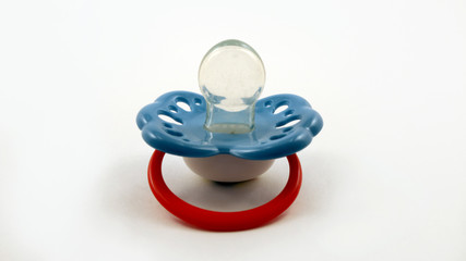 baby's dummy isolated on white