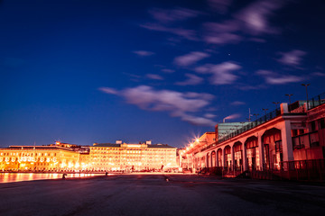 Fototapeta na wymiar the lights of the city of Trieste