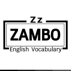 ZAMBO english word vocabulary illustration design