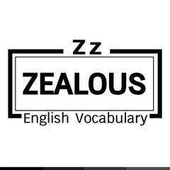 ZEALOUS english word vocabulary illustration design