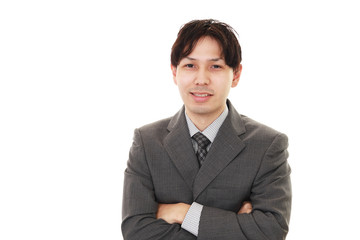 笑顔のビジネスマン