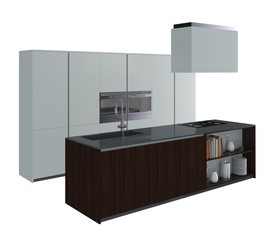3D Illustration Kitchen Furniture