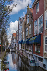 Fototapeta na wymiar canal in Delft, Netherlands