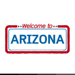 Welcome to ARIZONA of US State illustration design