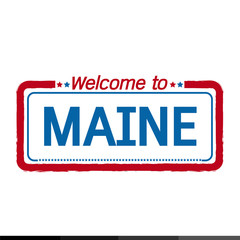 Welcome to MAINE of US State illustration design