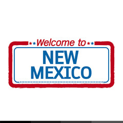 Welcome to NEW MEXICO of US State illustration design