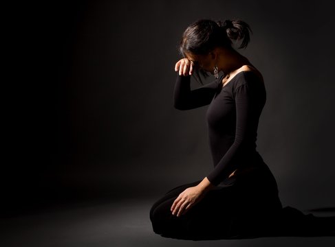 woman longing alone